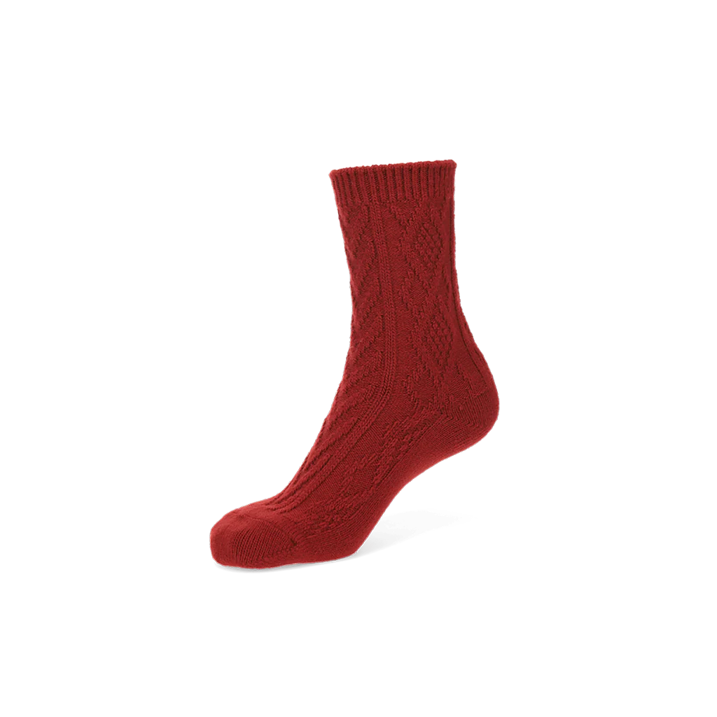 Cable Merino Crew Socks - Image 13