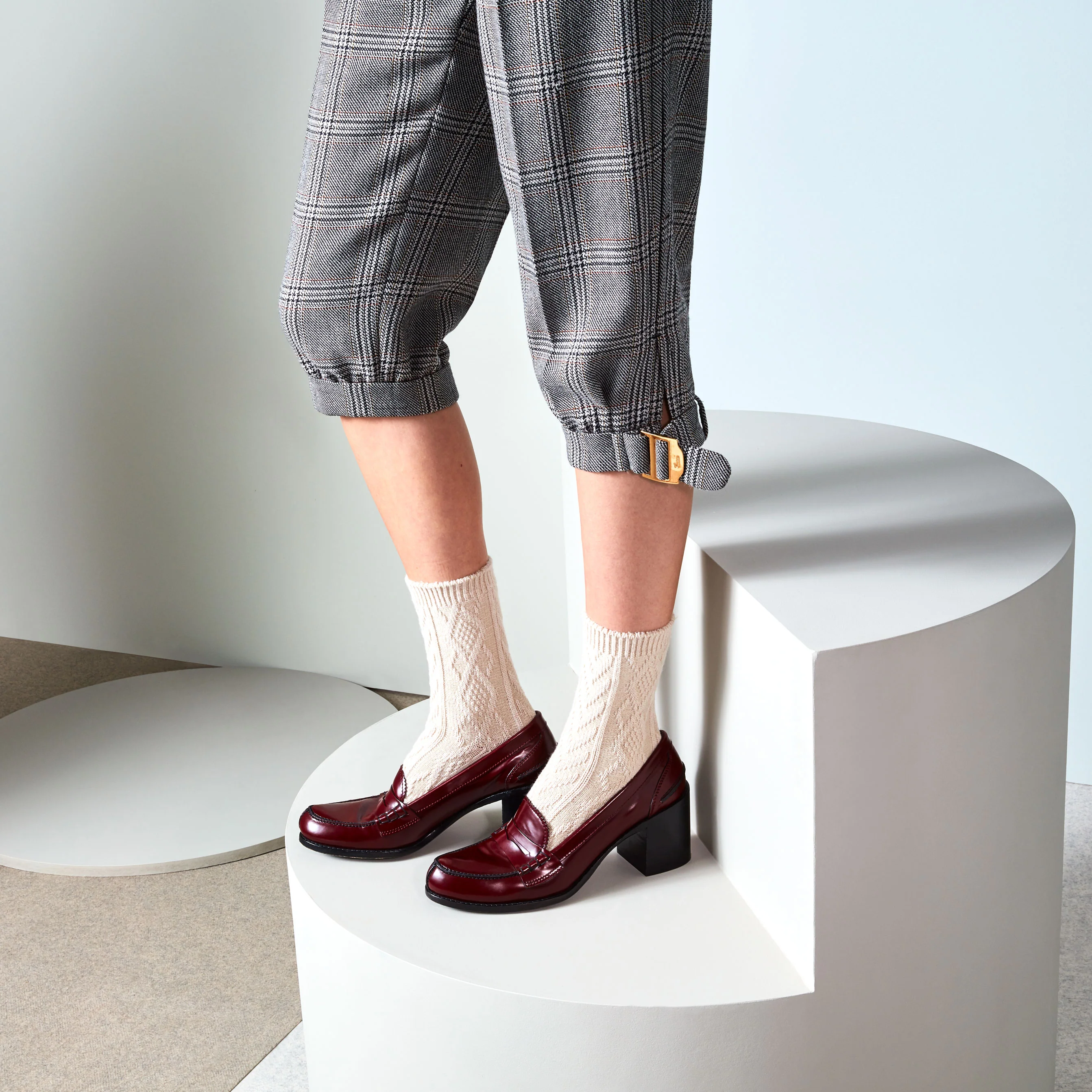 Cable Merino Crew Socks - Image 8
