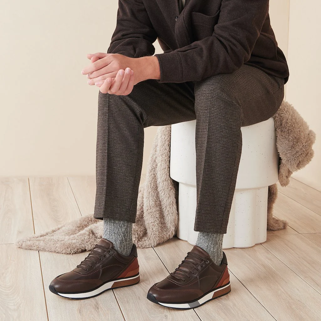 Aran Cable Merino  Crew Socks - Image 4