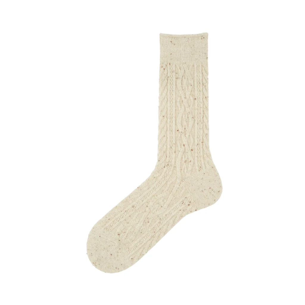 Aran Cable Merino  Crew Socks - Image 8