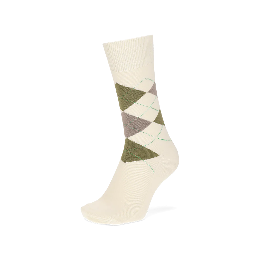 Argyle Cotton Crew Socks - Image 3