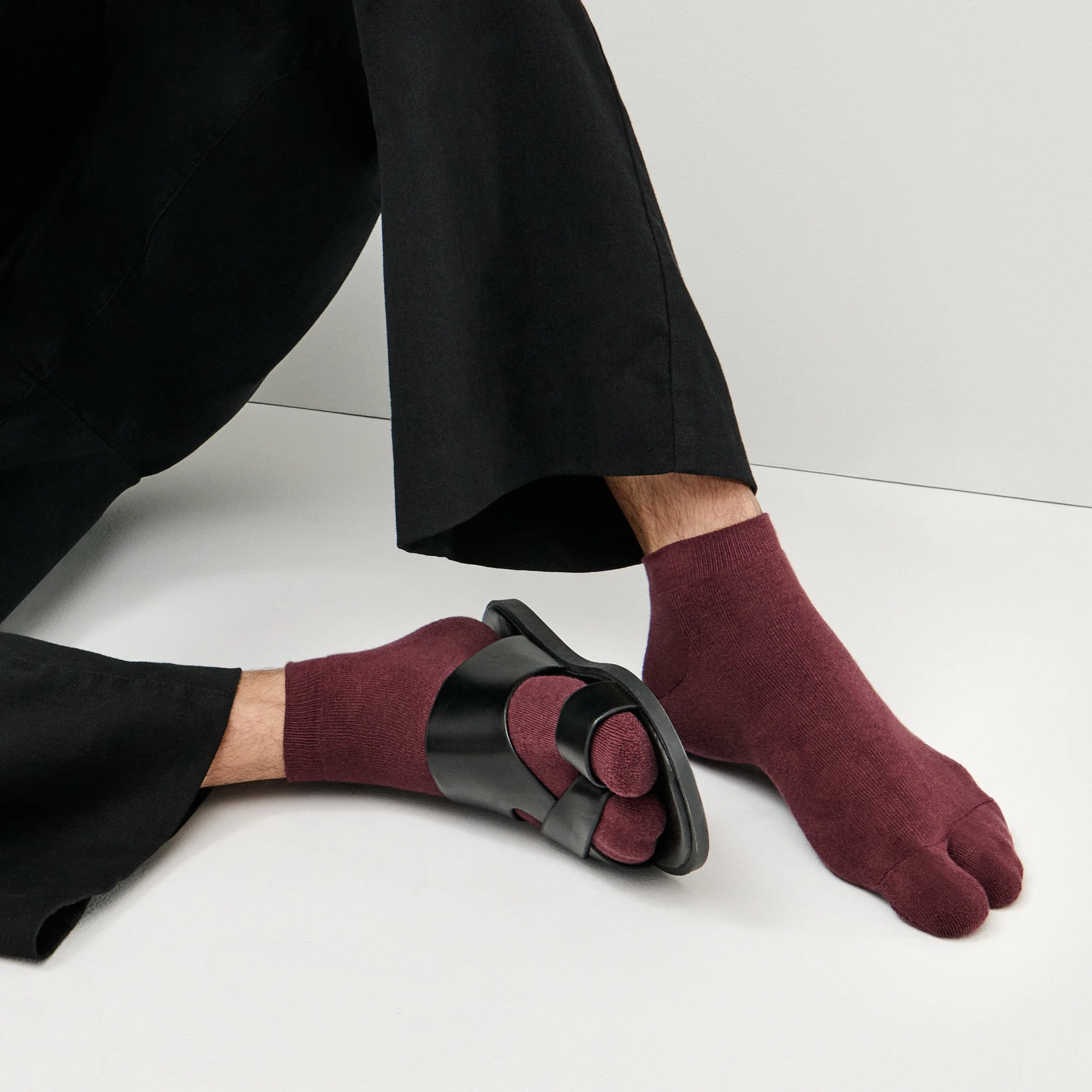 Cotton Pile Tabi  Ankle Socks - Image 3