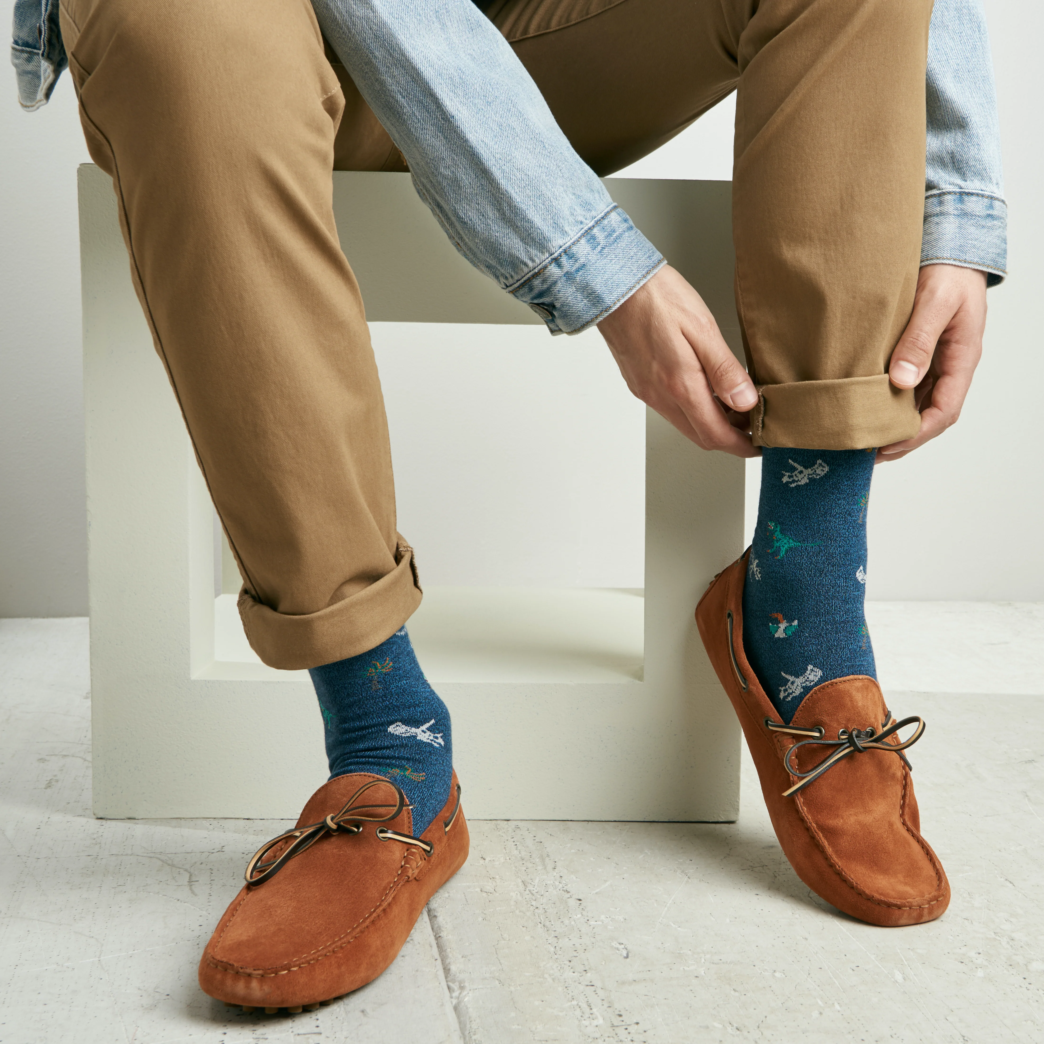 Dinosaur Cotton Crew Socks - Image 3