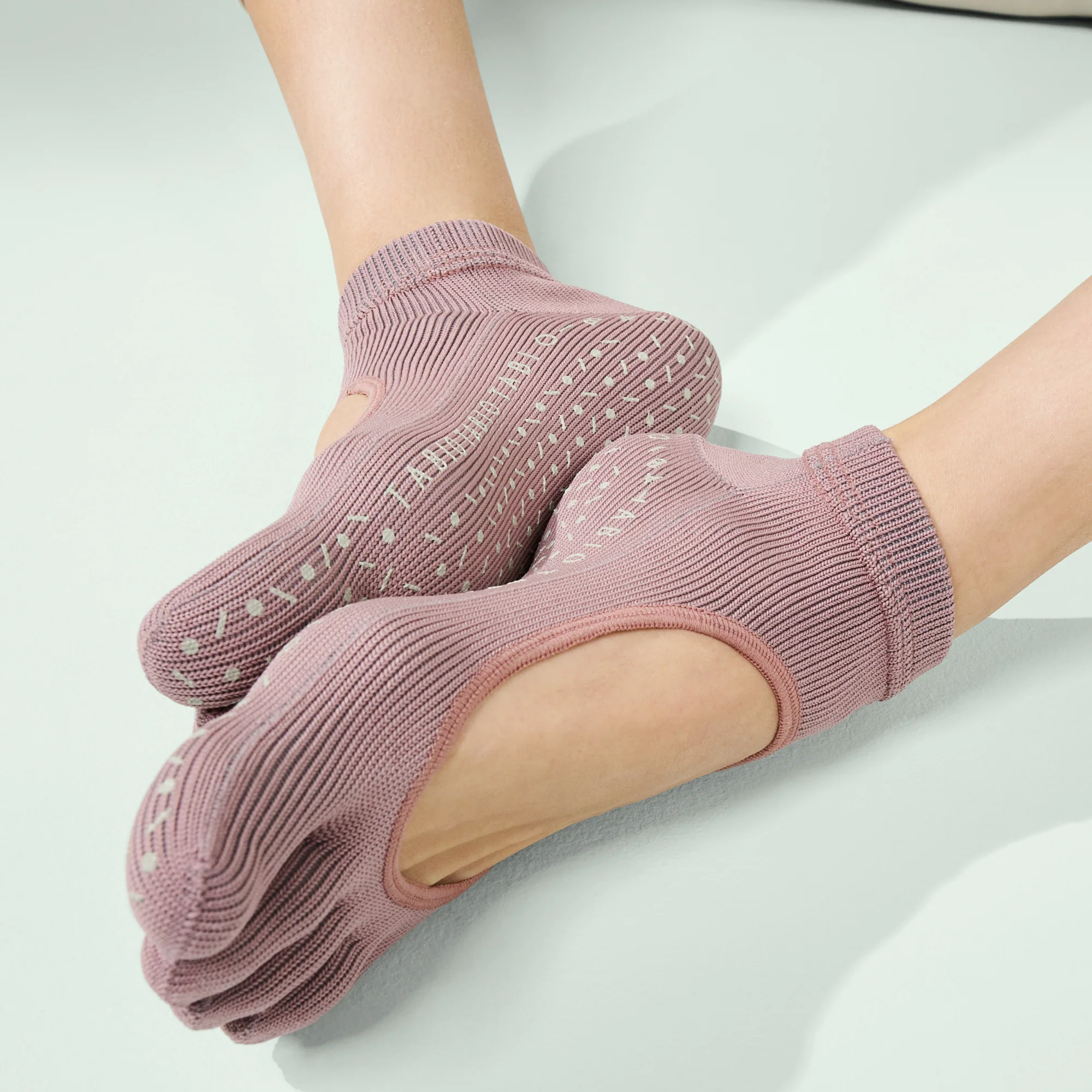 Dry-Touch Wellness Open-Instep Toe  Ankle Socks - Image 3