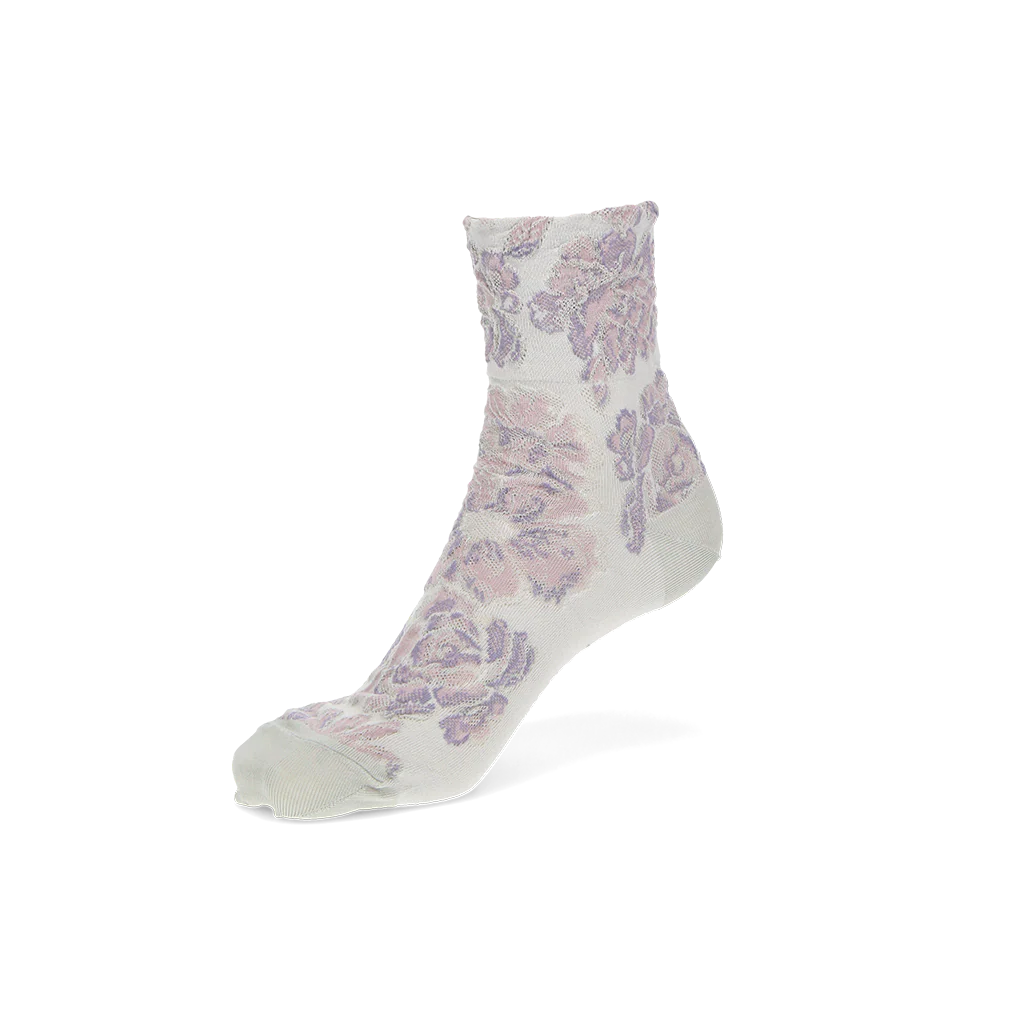 Float Fleur Silky Cotton Crew Socks - Image 3