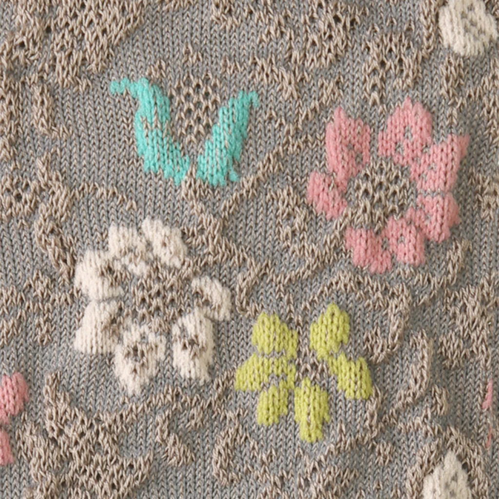Float Flower Cotton Tabi Crew Socks - Image 14