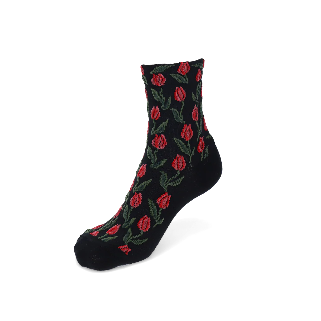 Float Tulip Cotton Quarter Socks - Image 3