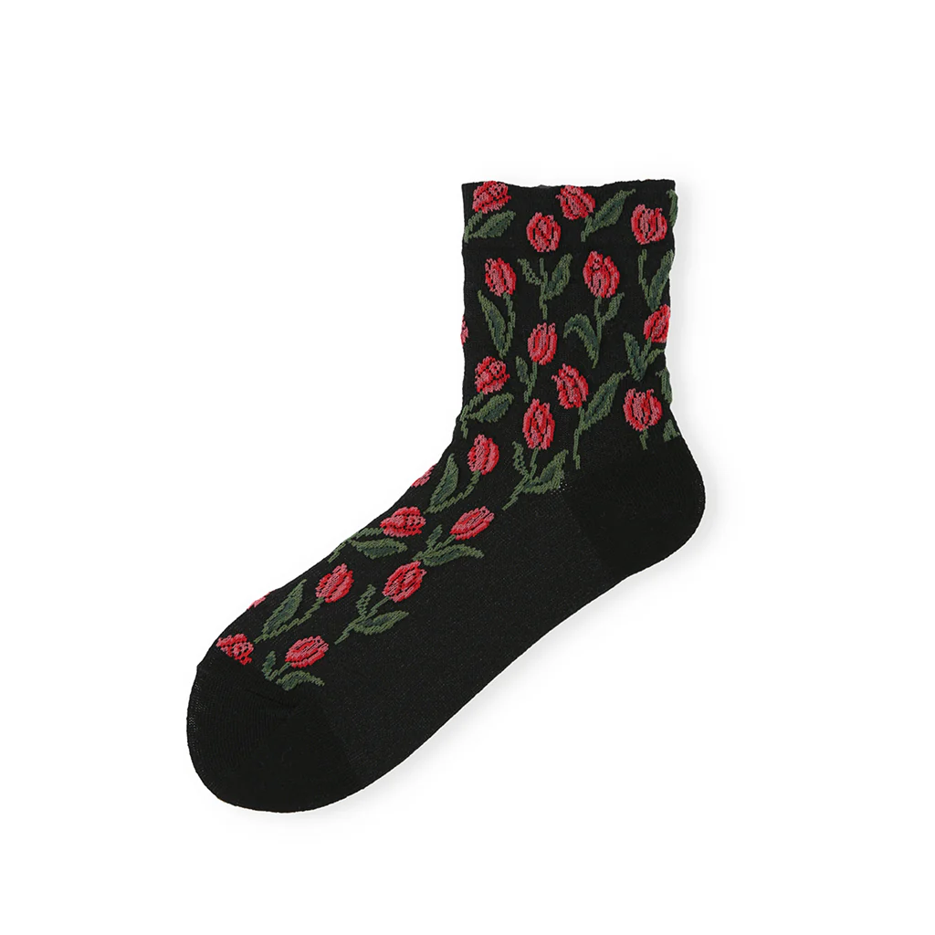 Float Tulip Cotton Quarter Socks - Image 4