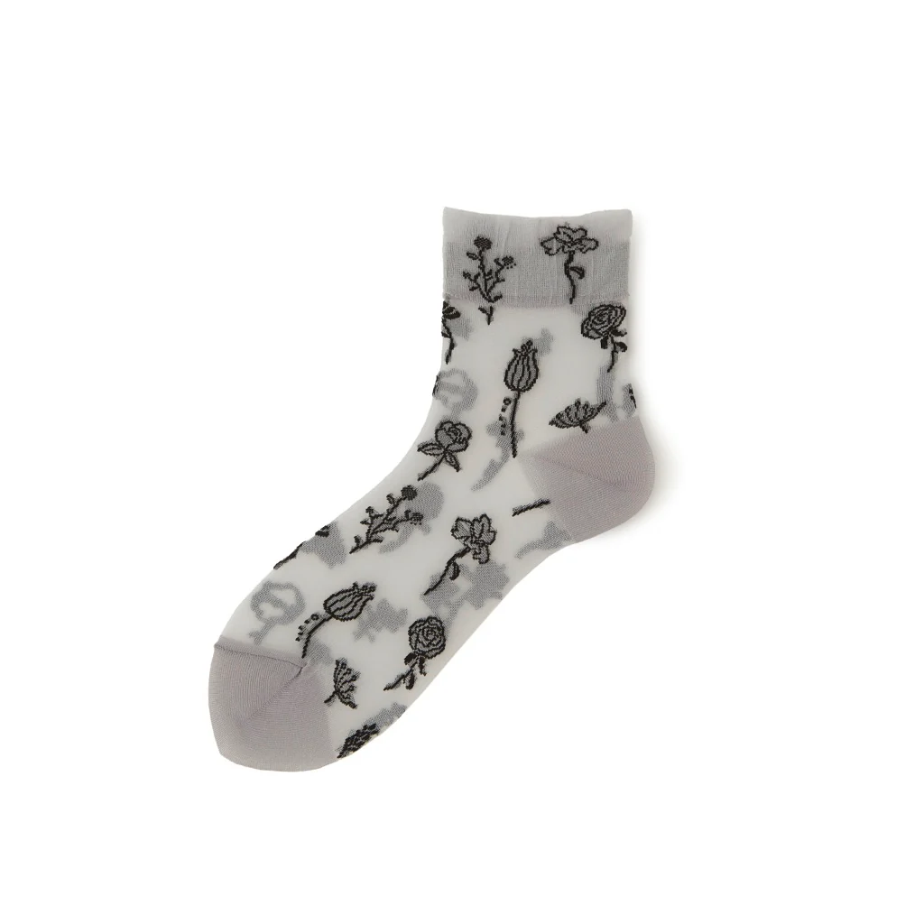 Floral Monotone  Quarter Socks - Image 6