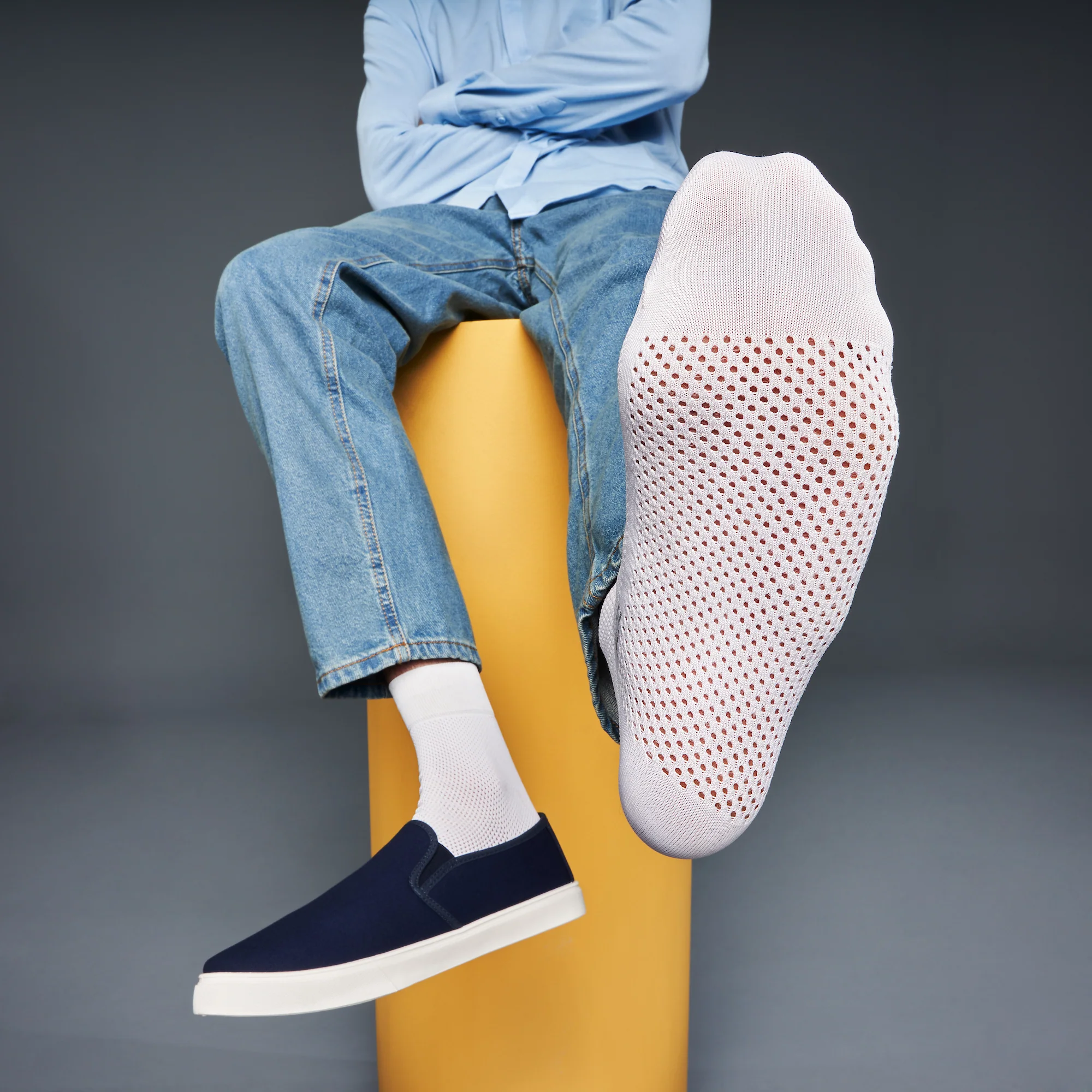Full-Mesh Quarter Socks - Image 3