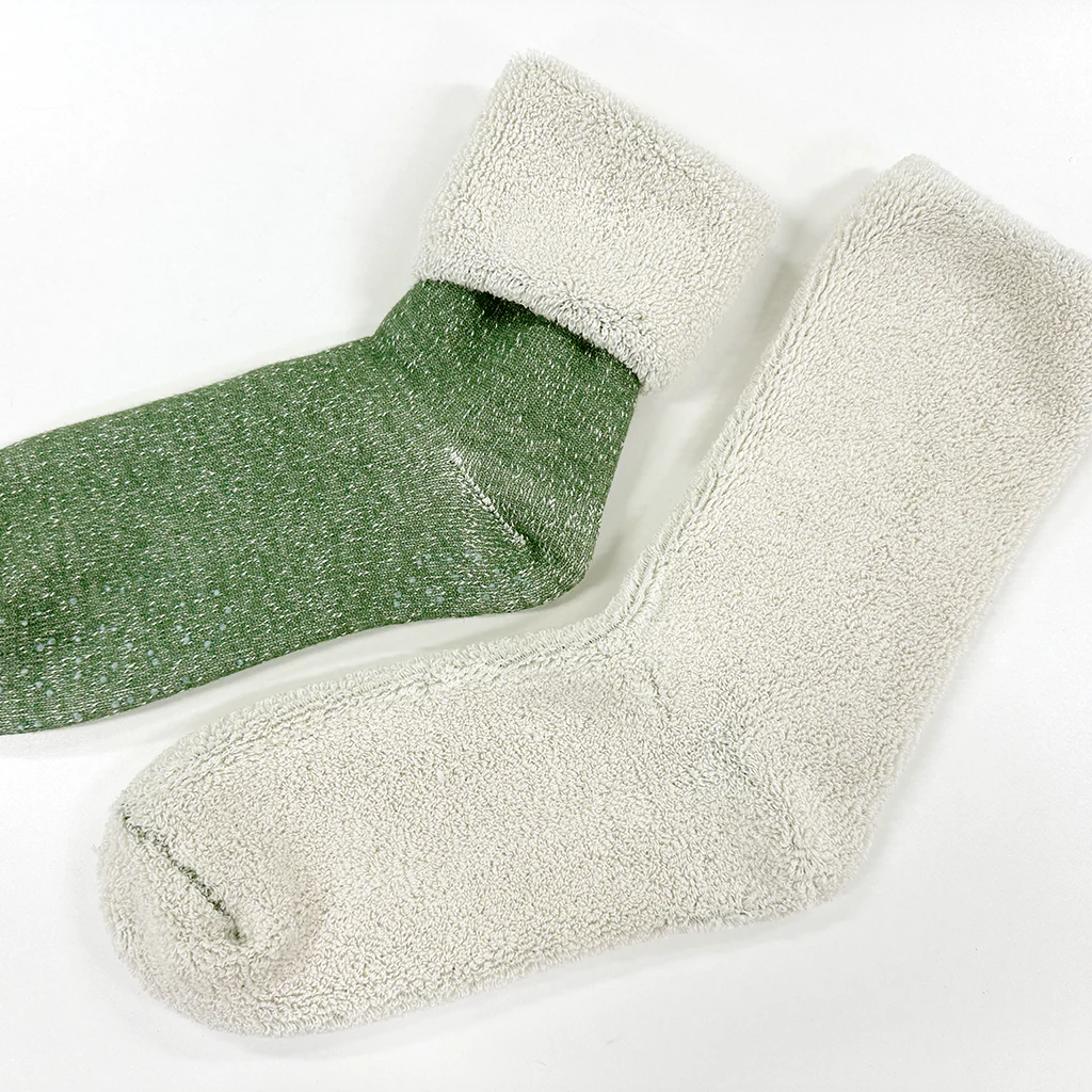 Full-Pile Organic Cotton  Lounge Crew Socks - Image 4