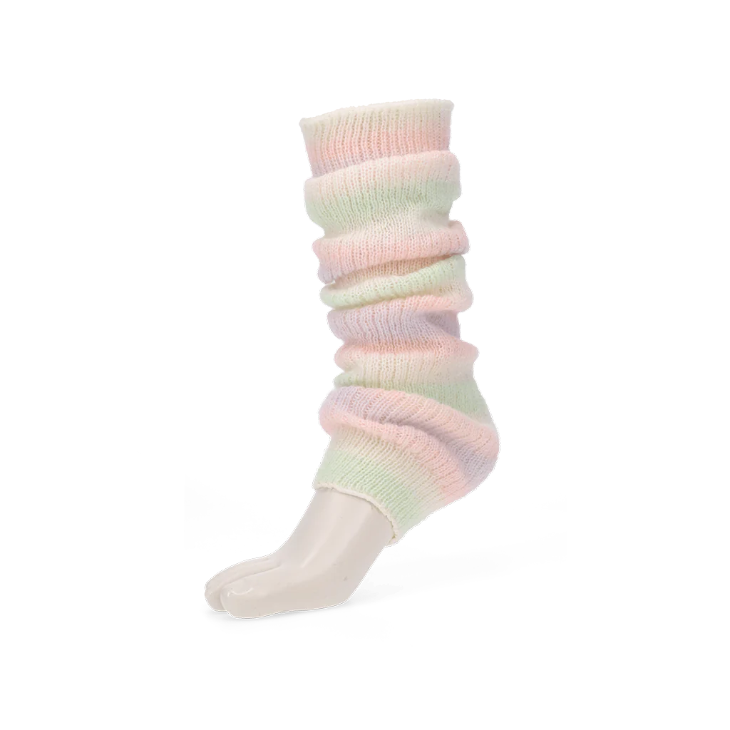 Fuzzy Ombre Stripe Merino Leg Warmers - Image 5