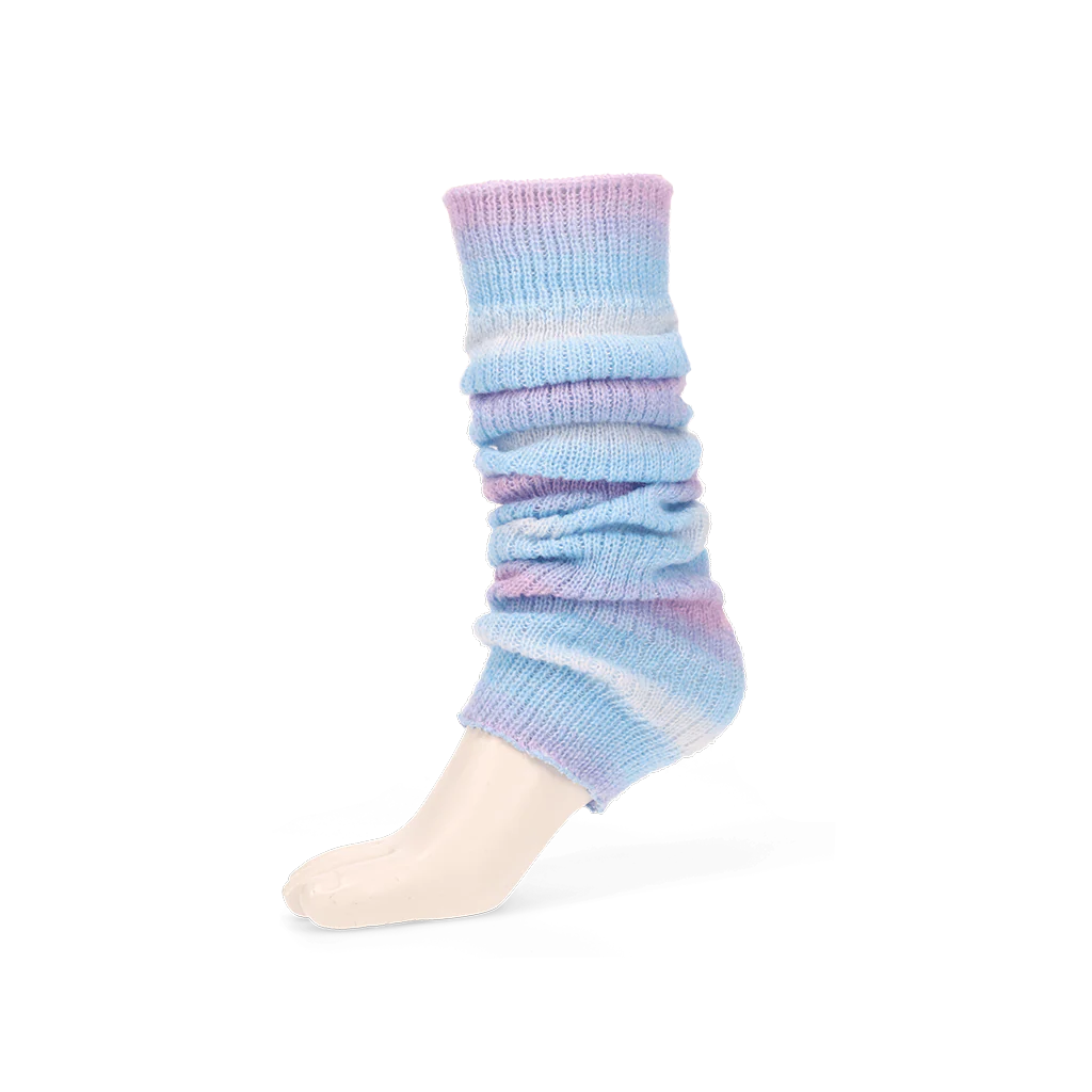 Fuzzy Ombre Stripe Merino Leg Warmers - Image 7
