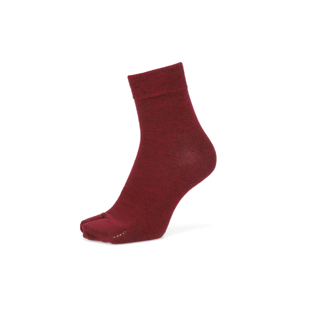 Heathered Merino Tabi Quarter Socks - Image 9