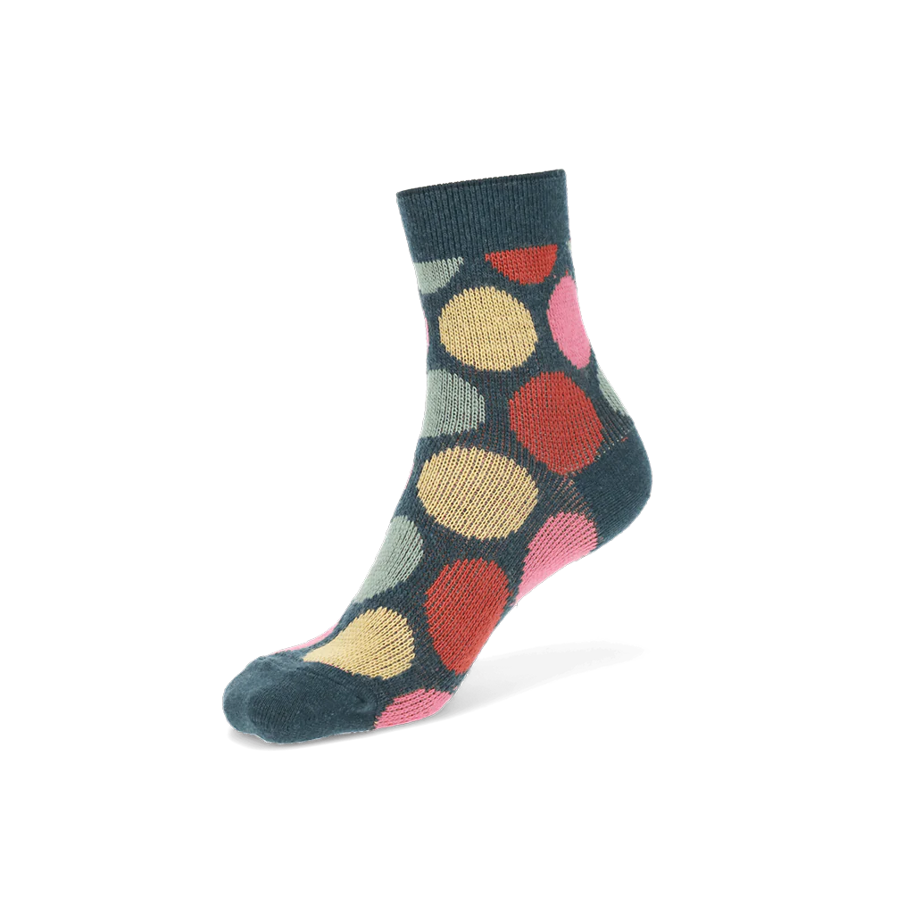 Jacquard Dot Merino Quarter Socks - Image 4