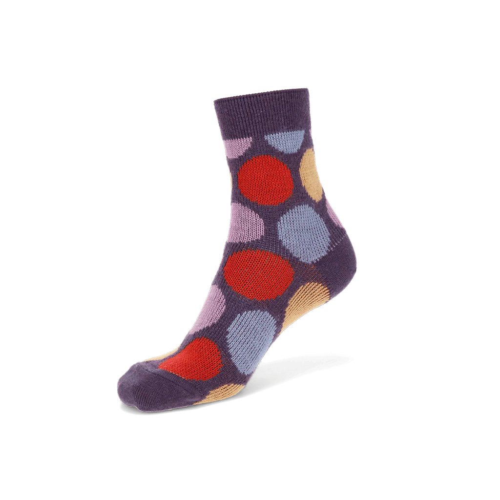 Jacquard Dot Merino Quarter Socks - Image 5