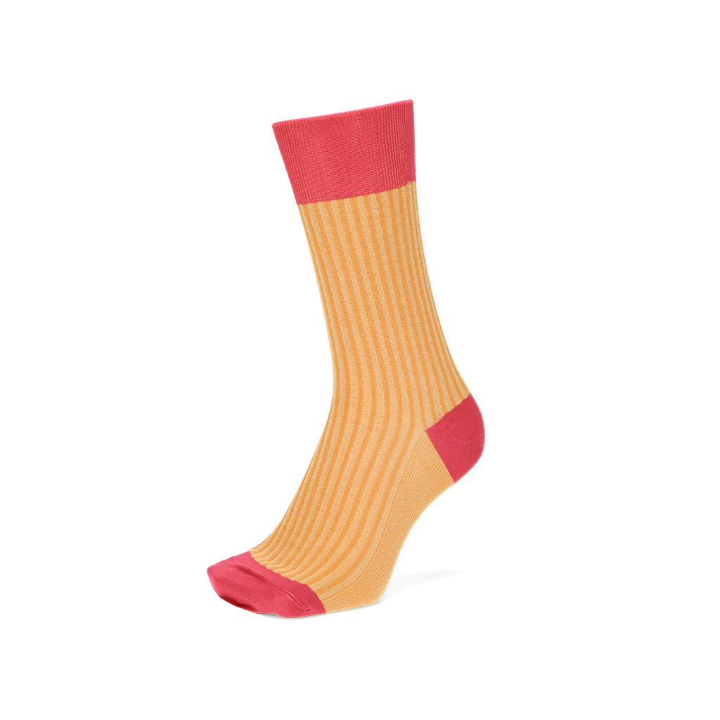 Striped Silky Cotton Crew Socks - Image 4