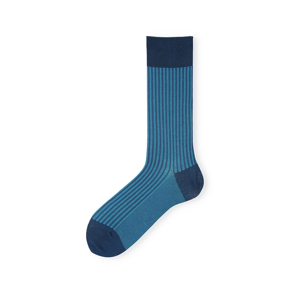 Striped Silky Cotton Crew Socks - Image 8