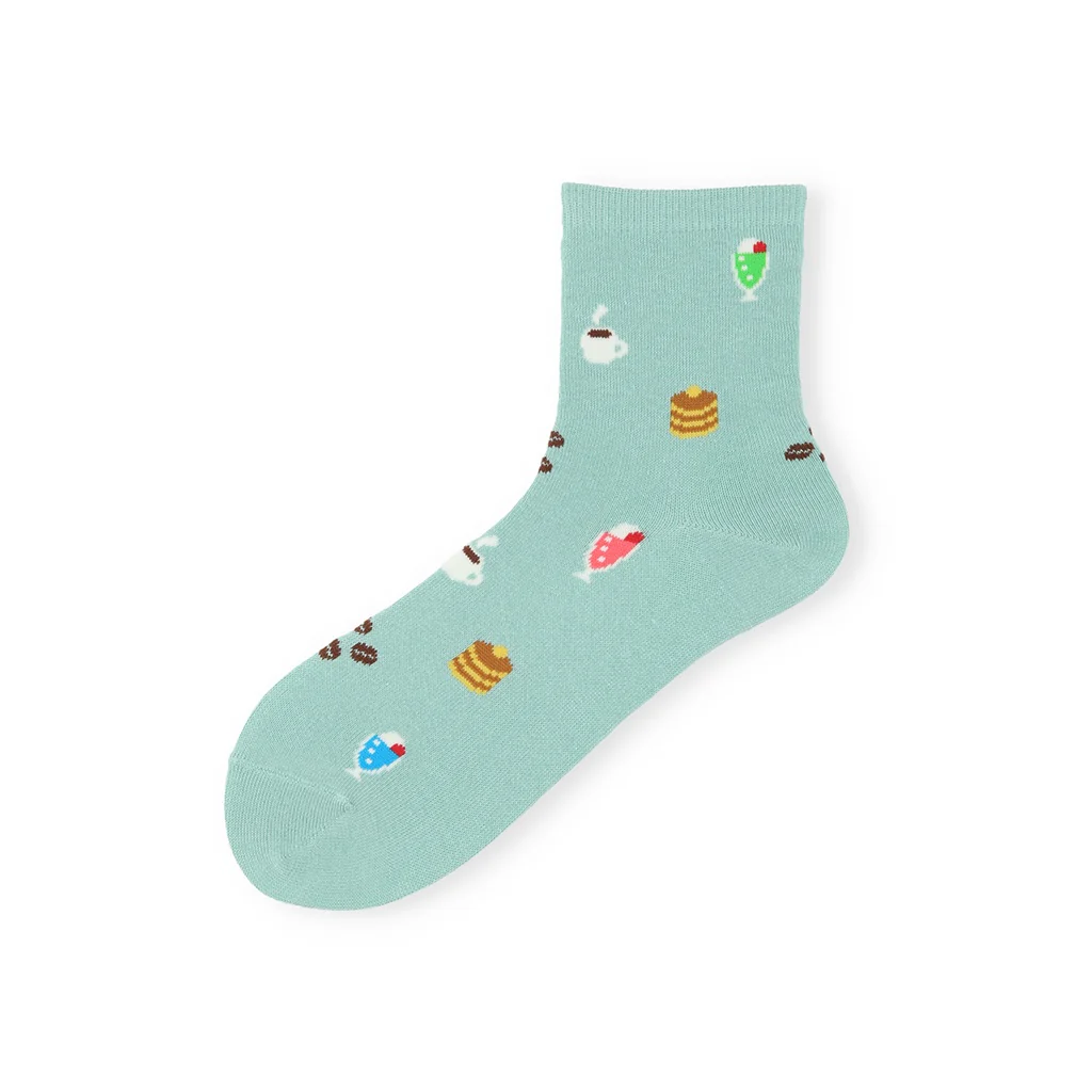 Japanese Retro Coffee Shop  Socks - Image 4