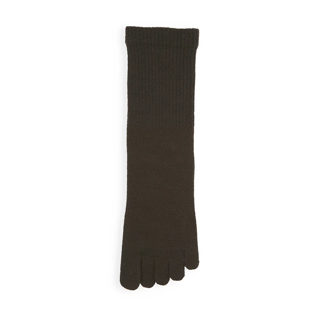 Loose-Fit Merino Toe Crew Socks - Image 4