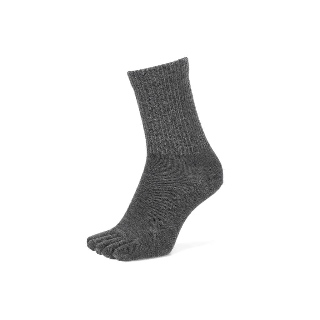Loose-Fit Merino Toe Crew Socks - Image 5