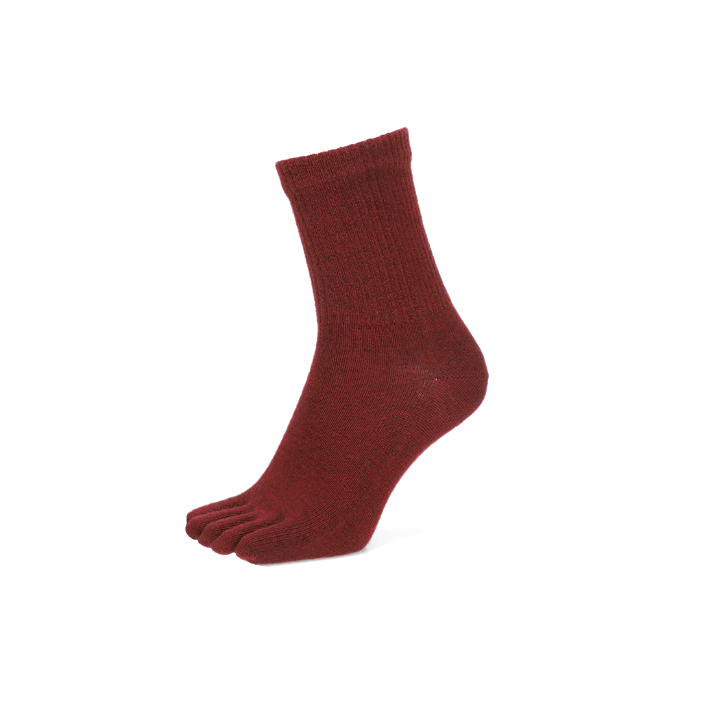 Loose-Fit Merino Toe Crew Socks - Image 7
