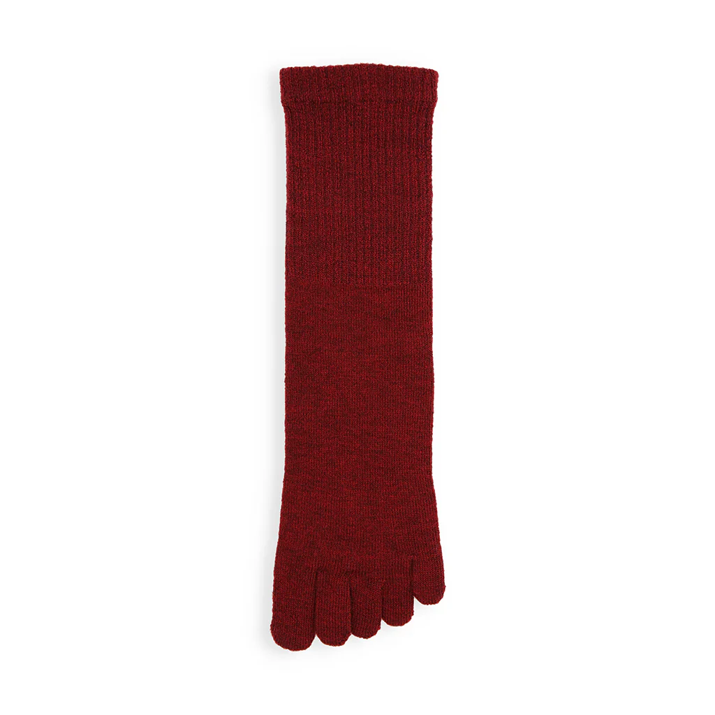 Loose-Fit Merino Toe Crew Socks - Image 8