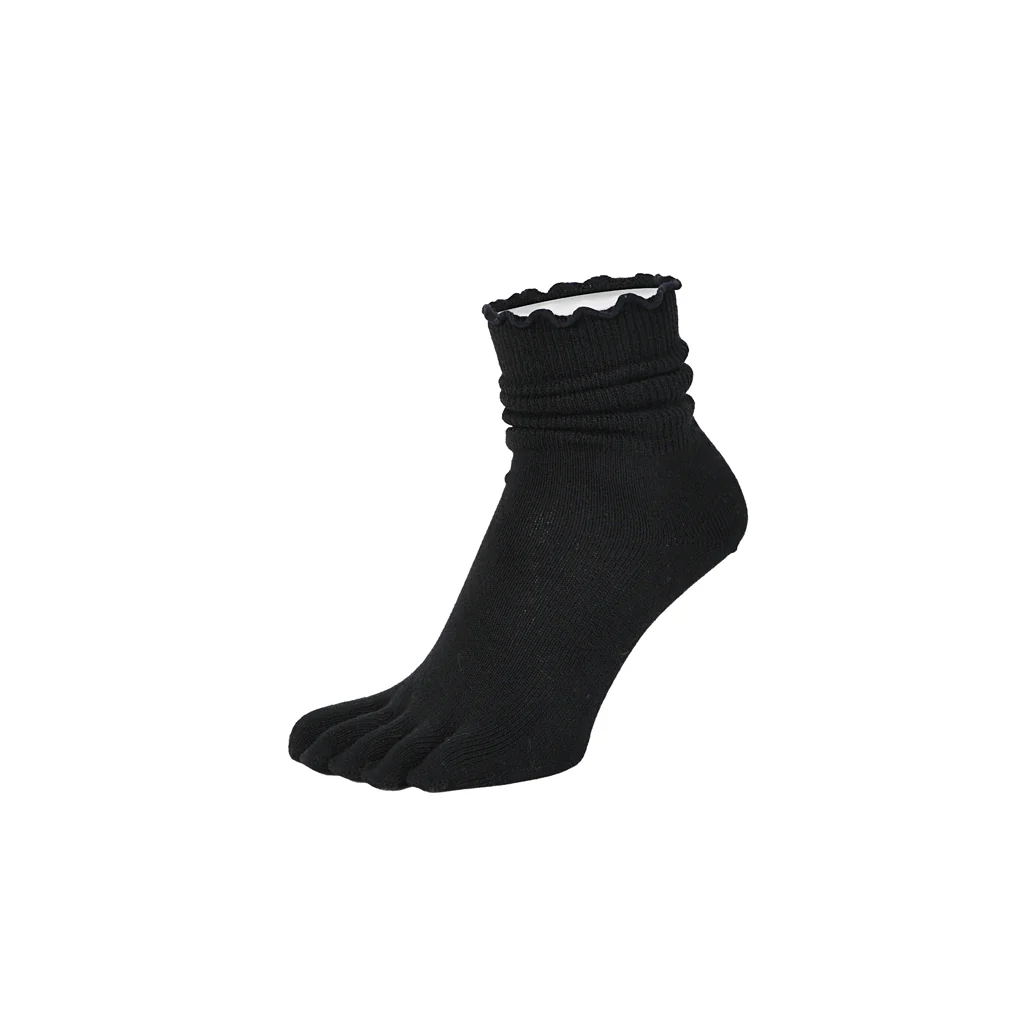 Loose-Fit Cotton Toe Crew Socks - Image 10