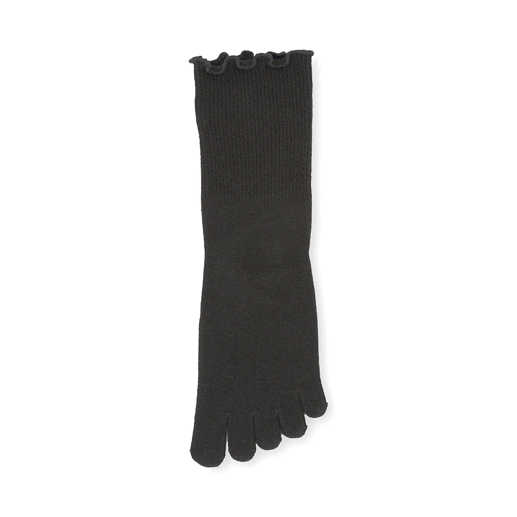 Loose-Fit Cotton Toe Crew Socks - Image 11