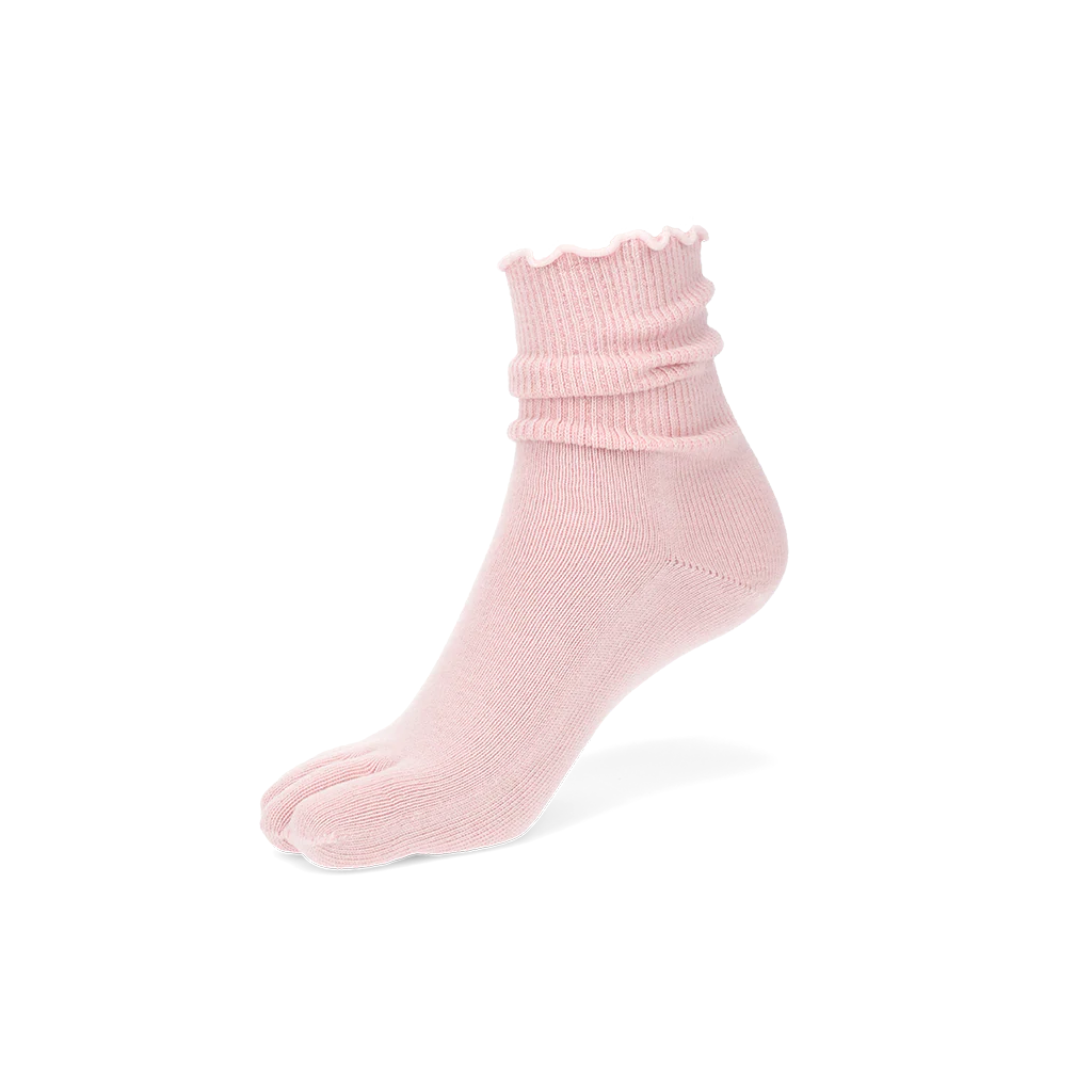 Loose-Fit Cotton Toe Crew Socks - Image 13