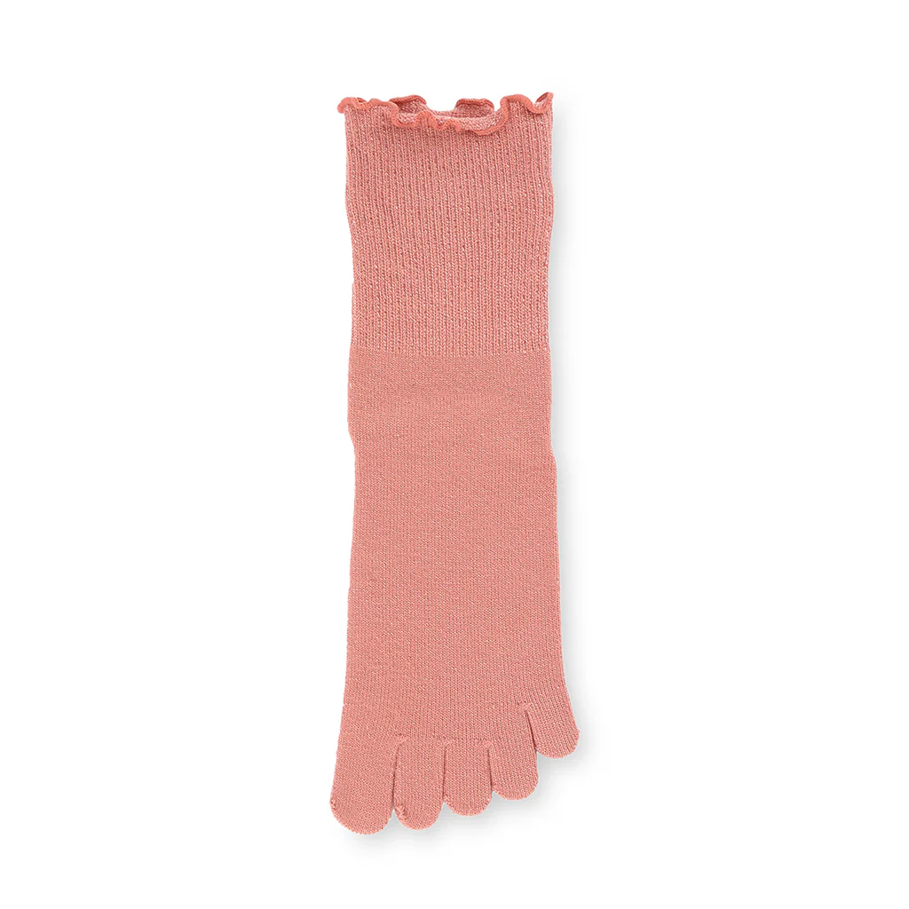 Loose-Fit Cotton Toe Crew Socks - Image 14