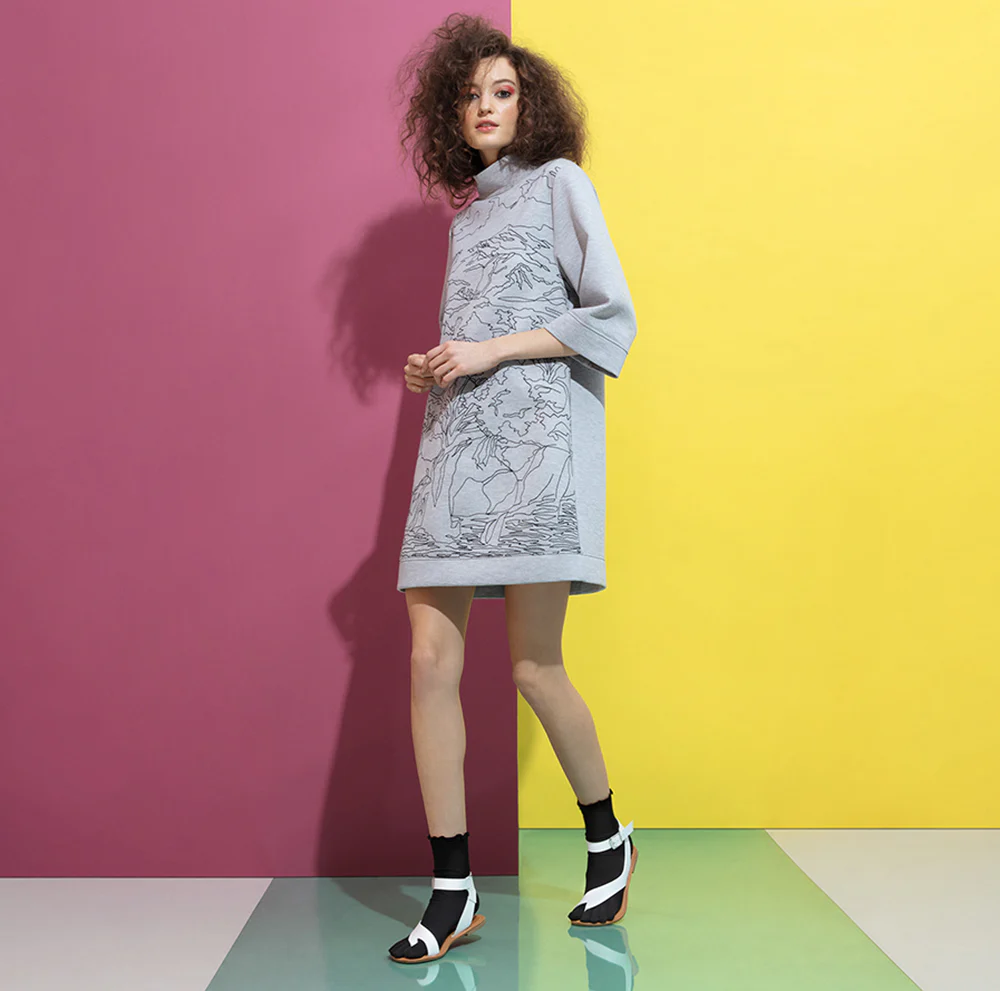 Loose-Fit Cotton Toe Crew Socks - Image 4