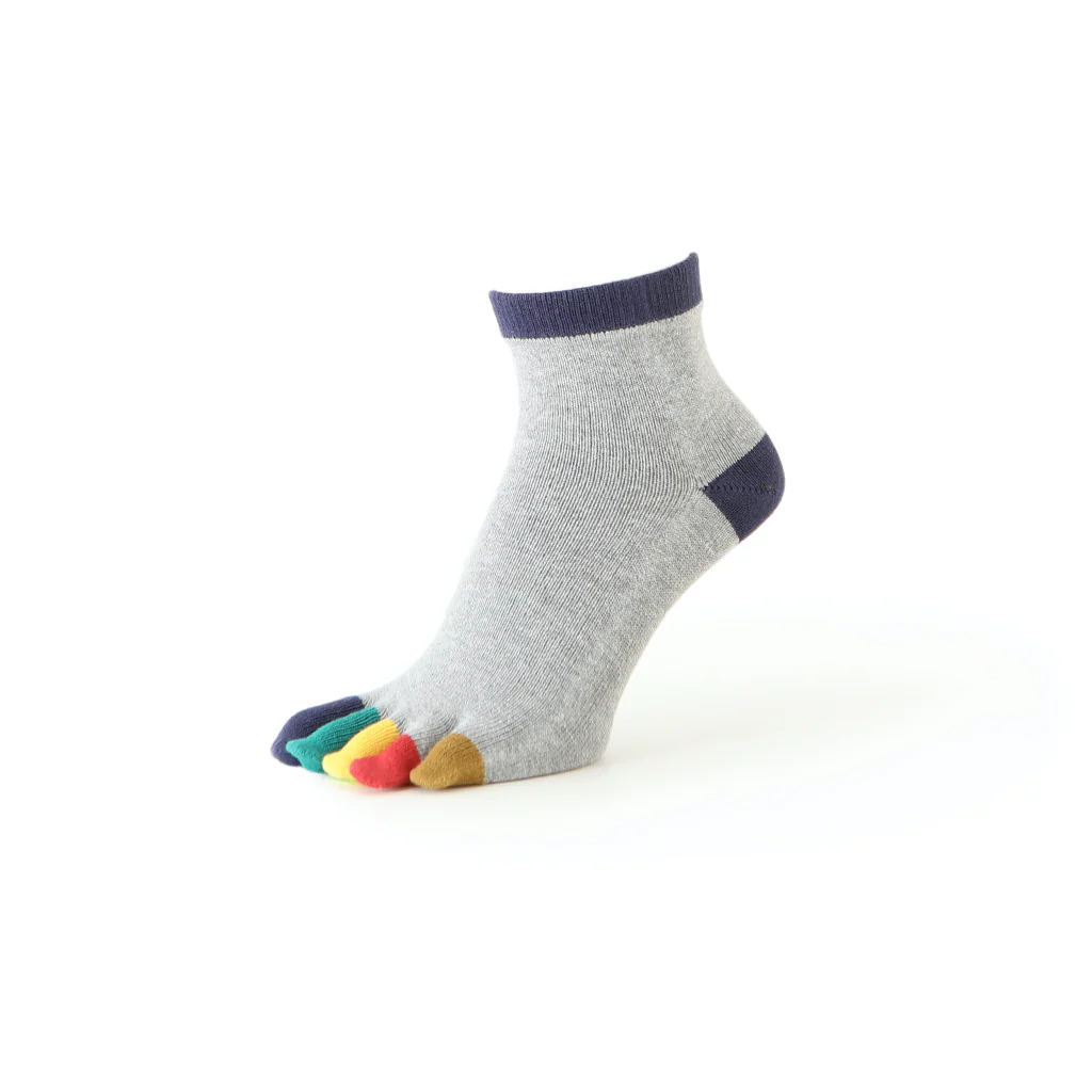 Colorful Toes Cotton  Quarter Socks - Image 11