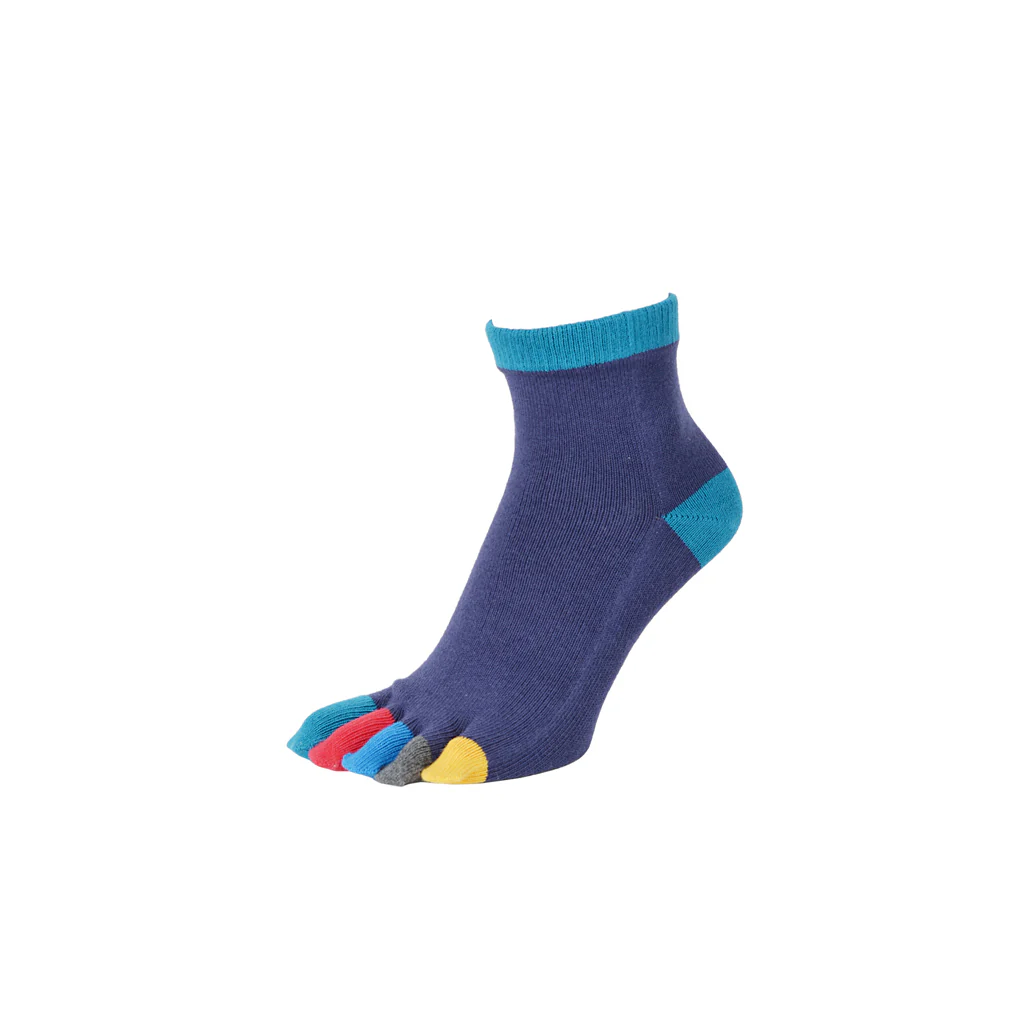Colorful Toes Cotton  Quarter Socks - Image 13