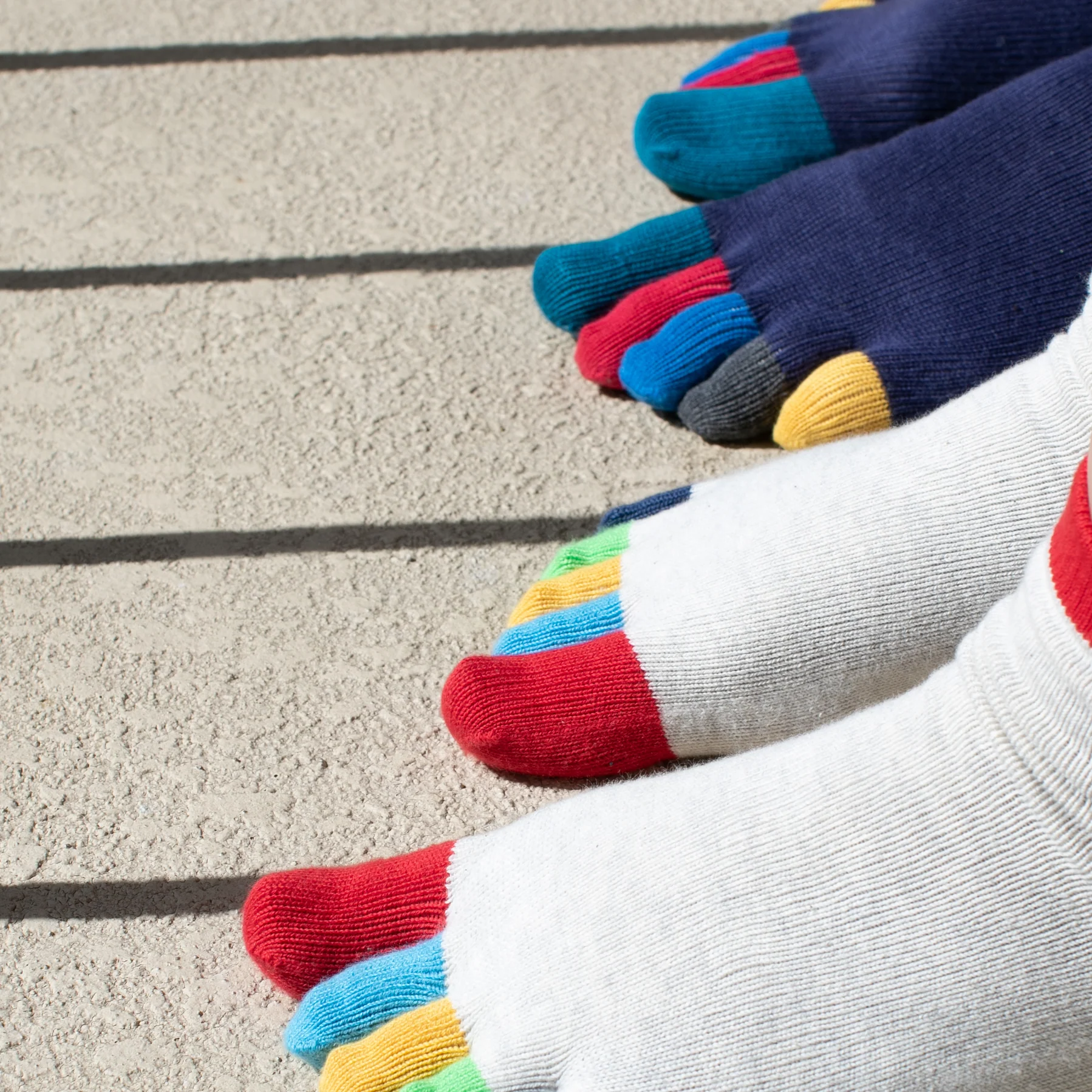 Colorful Toes Cotton  Quarter Socks - Image 5