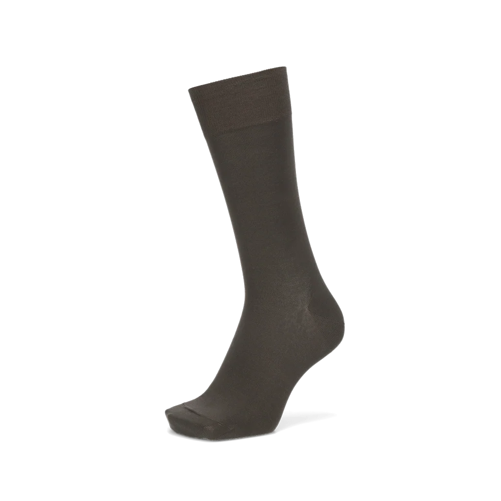Premium Silky Cotton Plain  Crew Socks - Image 6