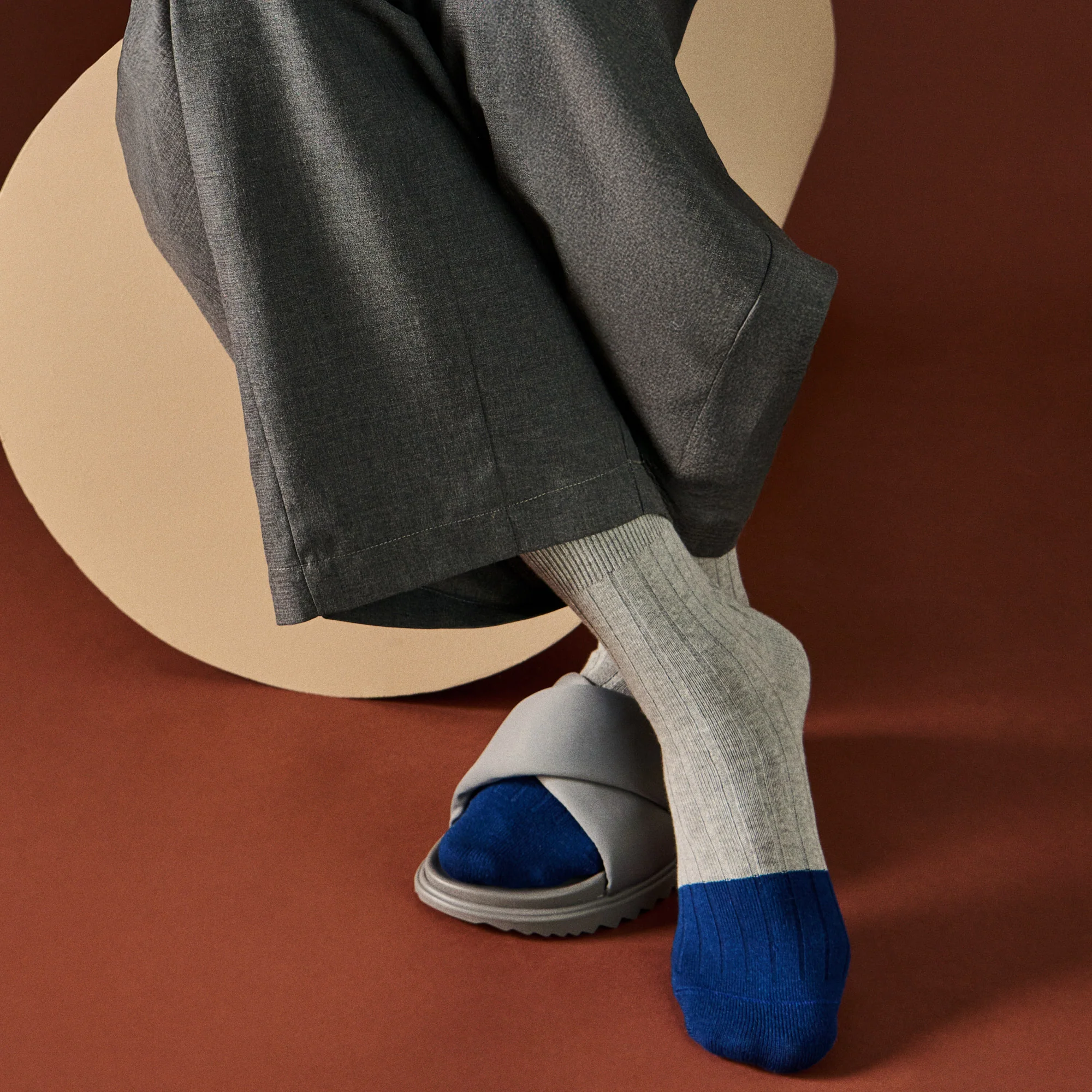 Merino-Toe x Cotton Crew Socks