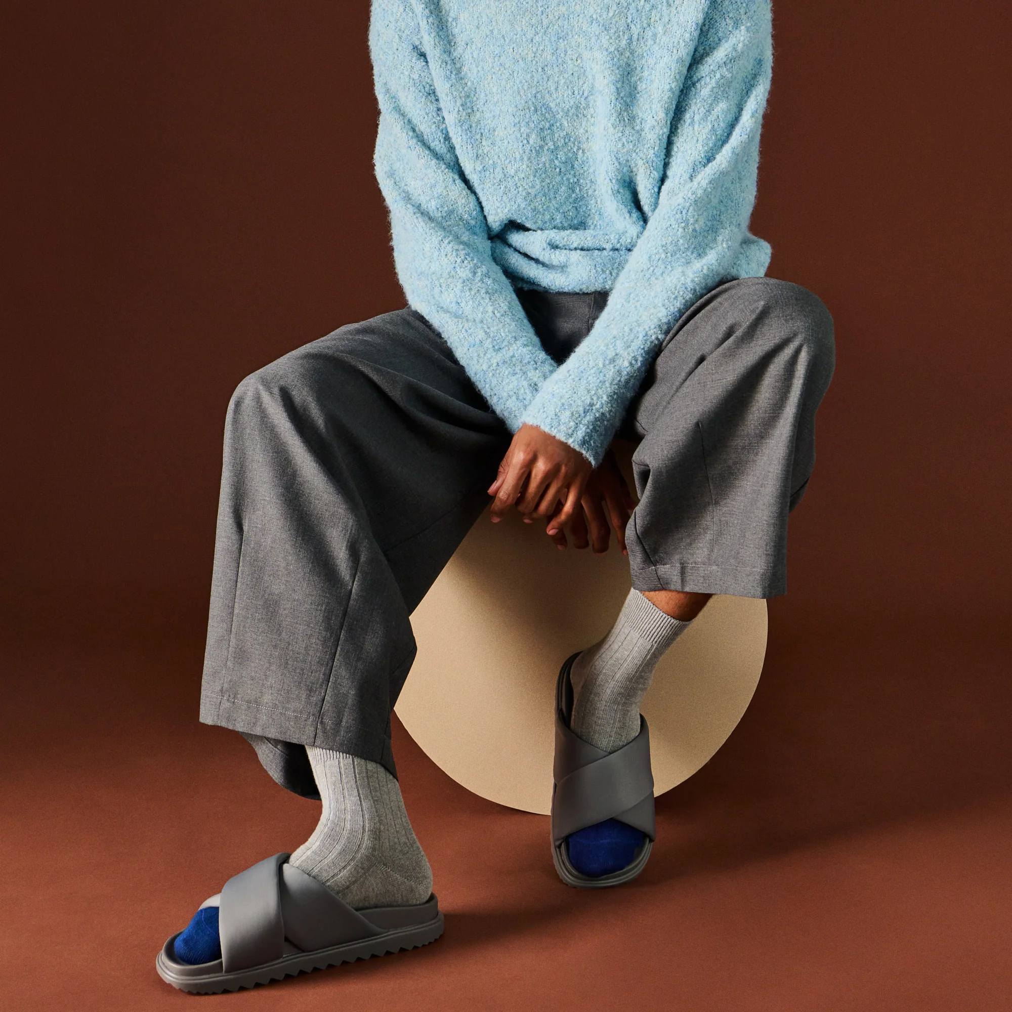 Merino-Toe x Cotton Crew Socks - Image 2