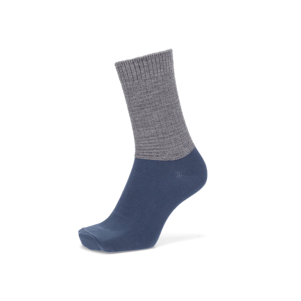 Merino Waffle Ankle x Cotton Foot Crew Socks - Image 4
