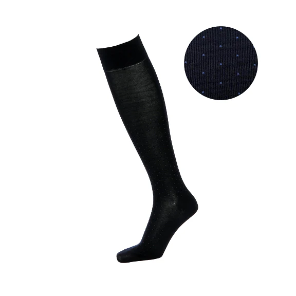 Pin Dot Cotton Knee-High Socks - Image 8