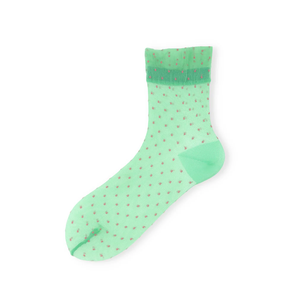 Pin Dot Quarter Socks - Image 11