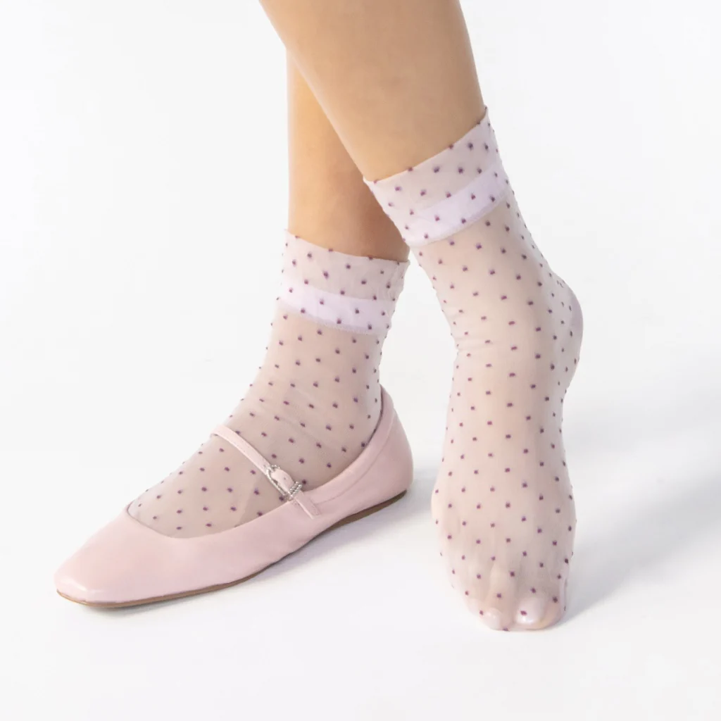 Pin Dot Quarter Socks - Image 3