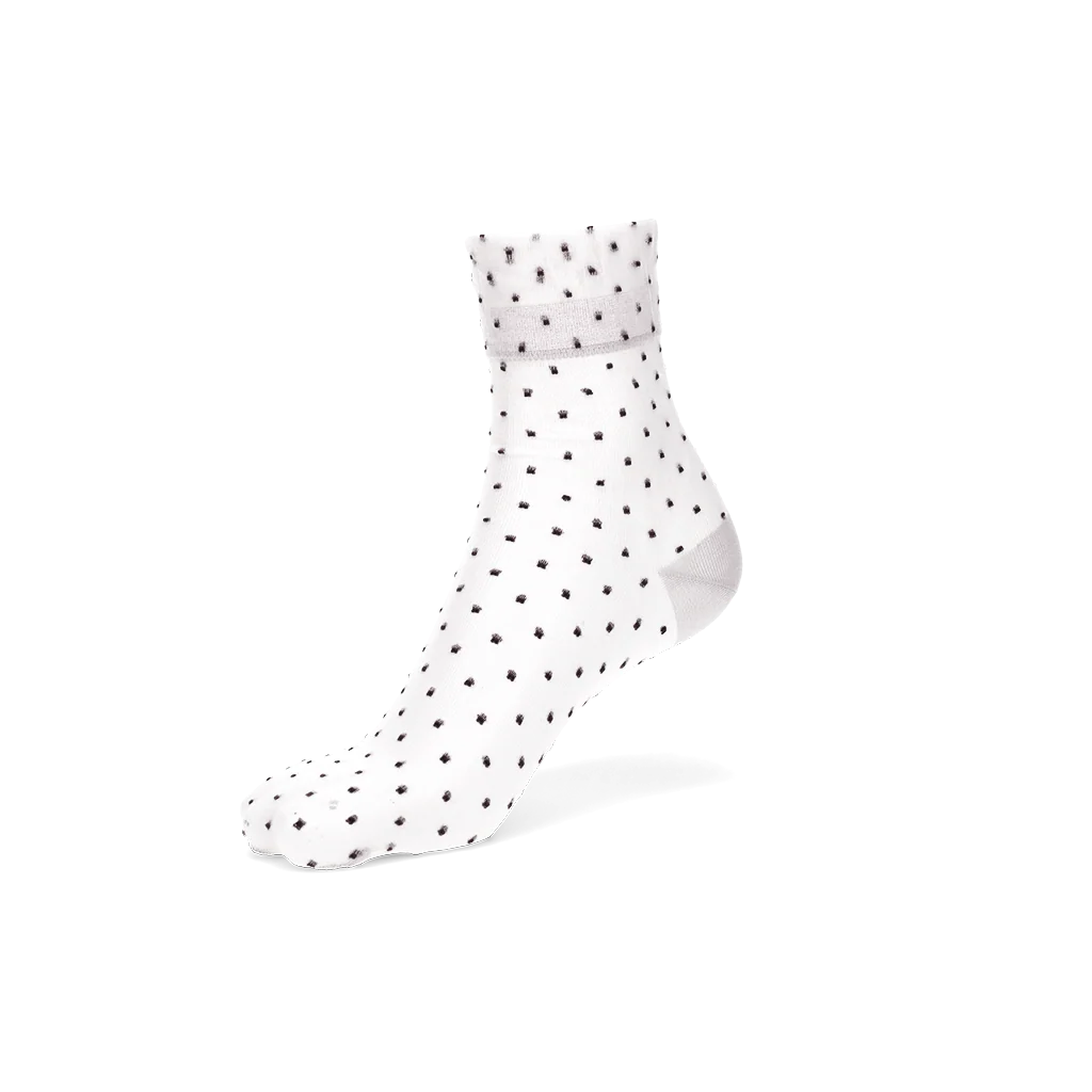 Pin Dot Quarter Socks - Image 7