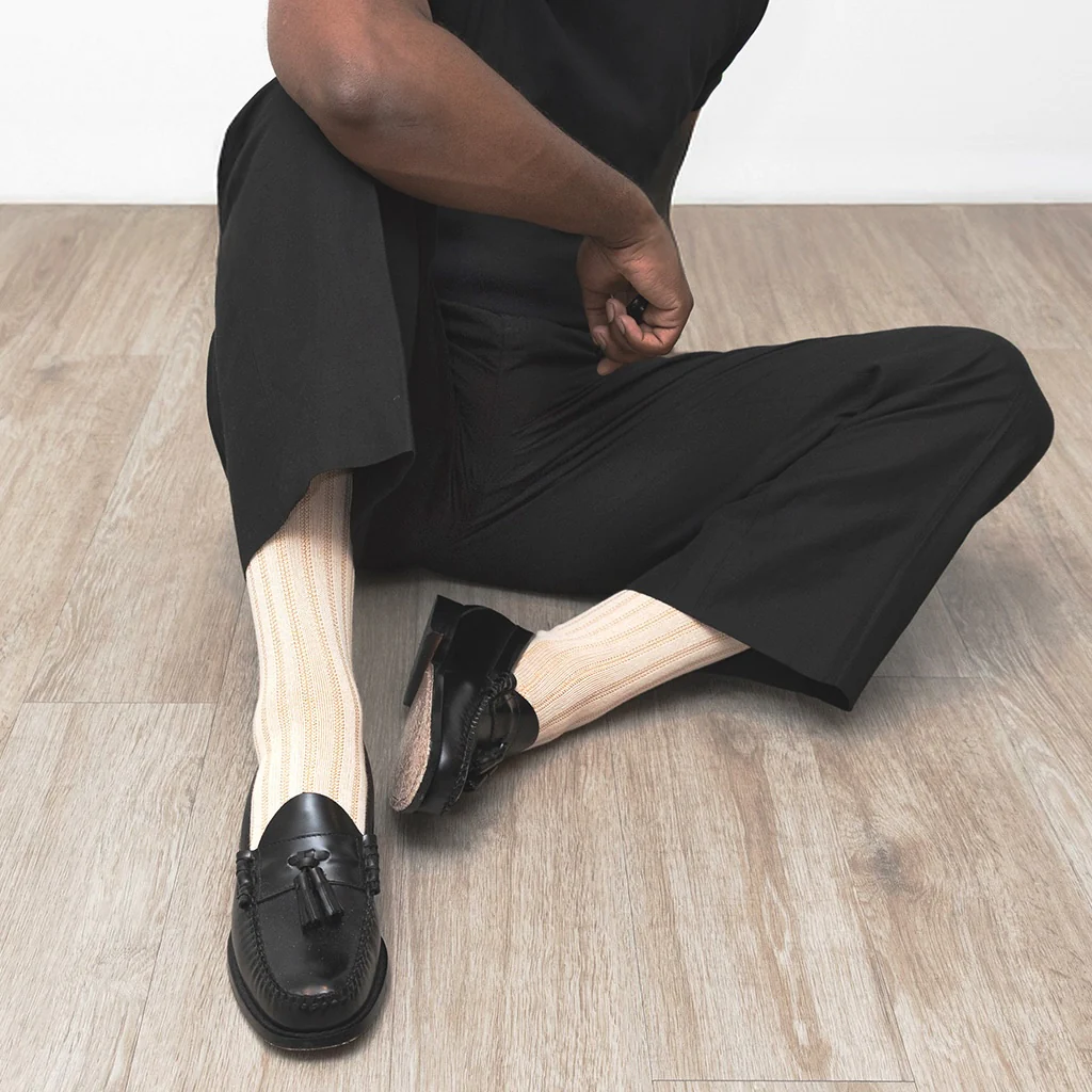 Pique Cotton  Crew Socks - Image 2