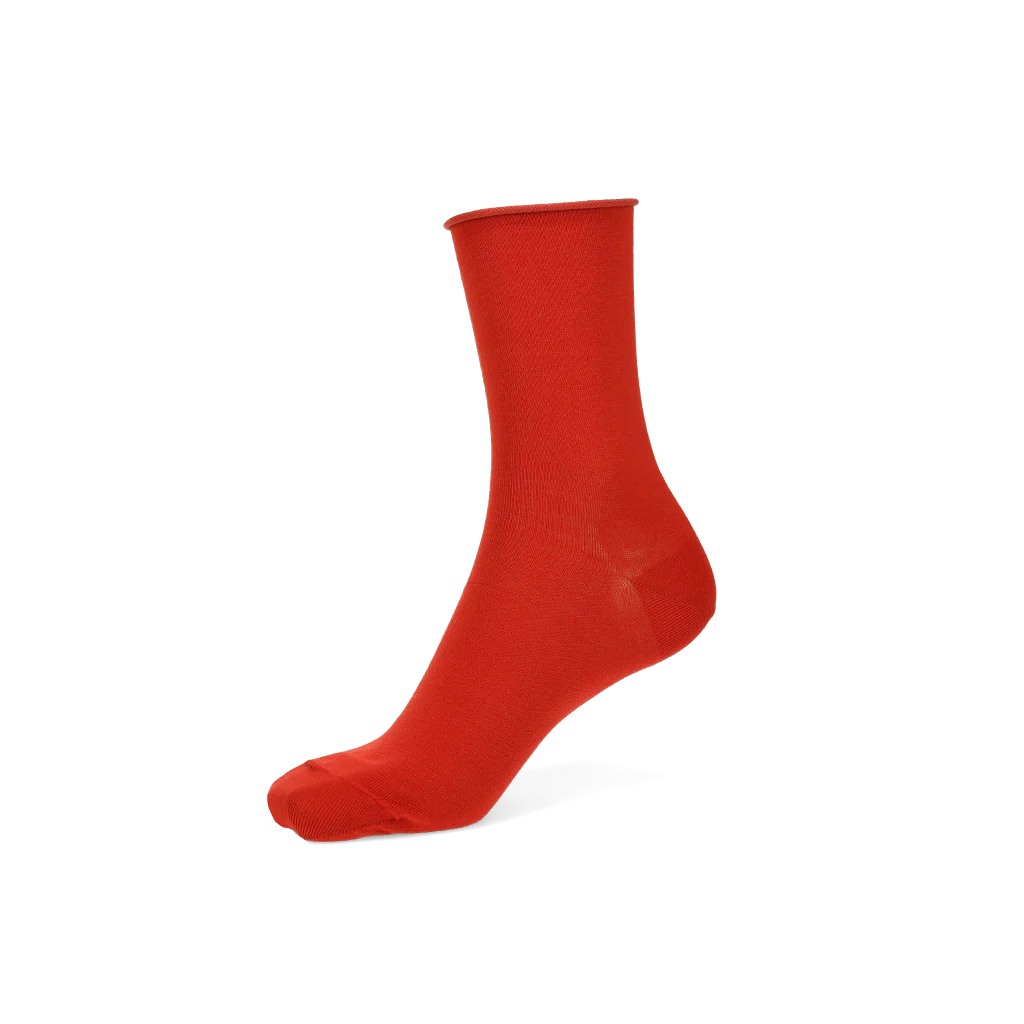 Premium Silky Cotton Plain  Crew Socks - Image 11