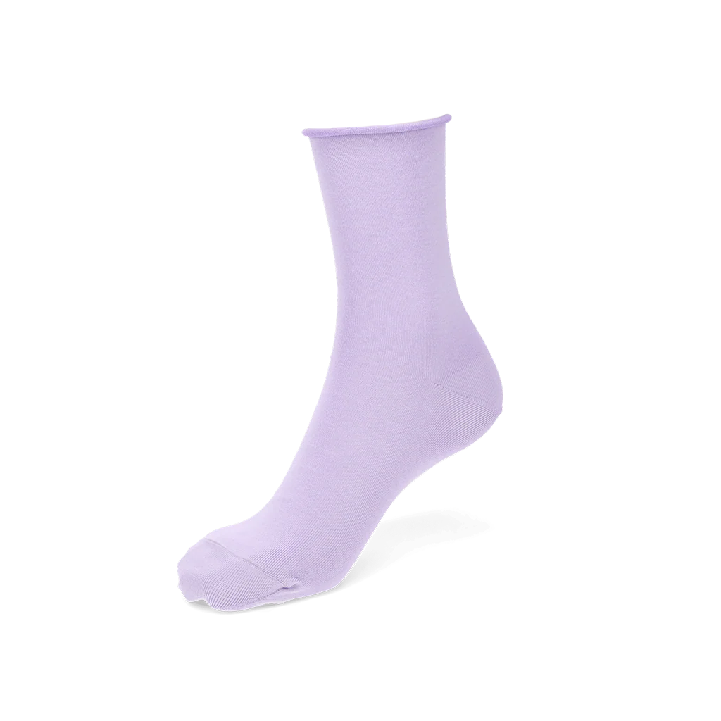 Premium Silky Cotton Plain  Crew Socks - Image 14