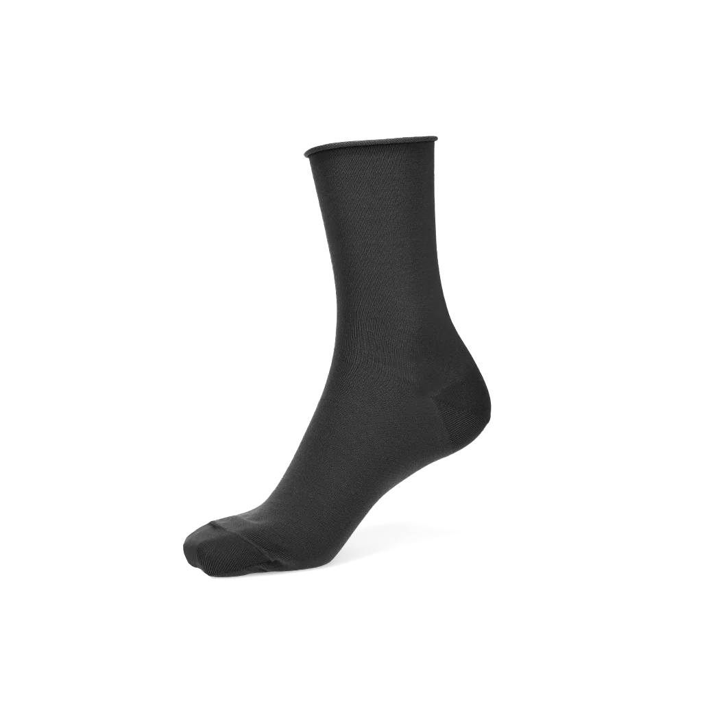 Premium Silky Cotton Plain  Crew Socks - Image 7