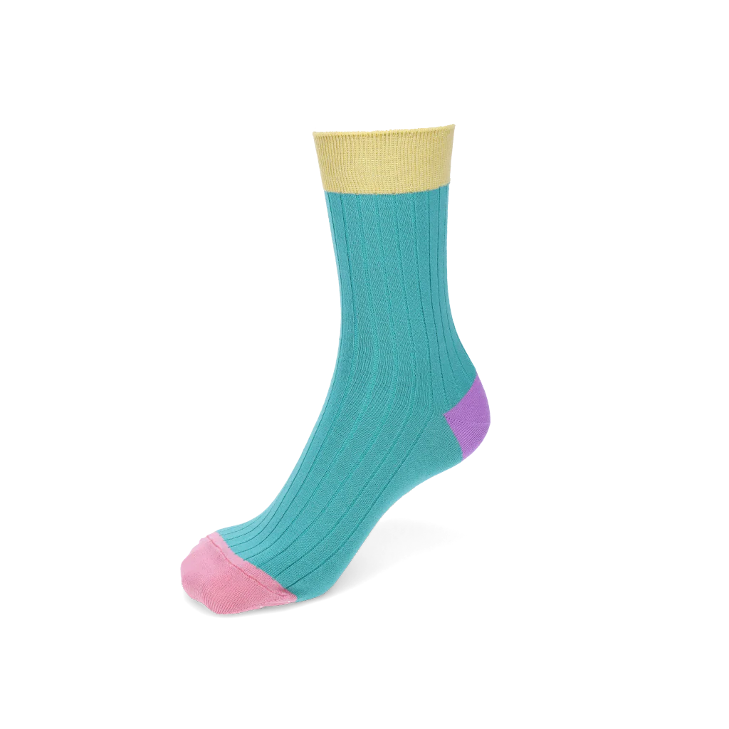 Quattro Colored Cotton  Crew Socks - Image 8