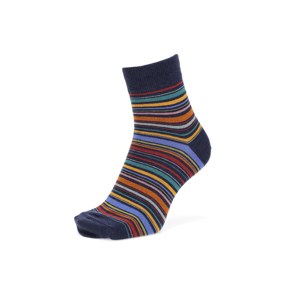 Racing Stripe Cotton Quarter Socks - Image 7