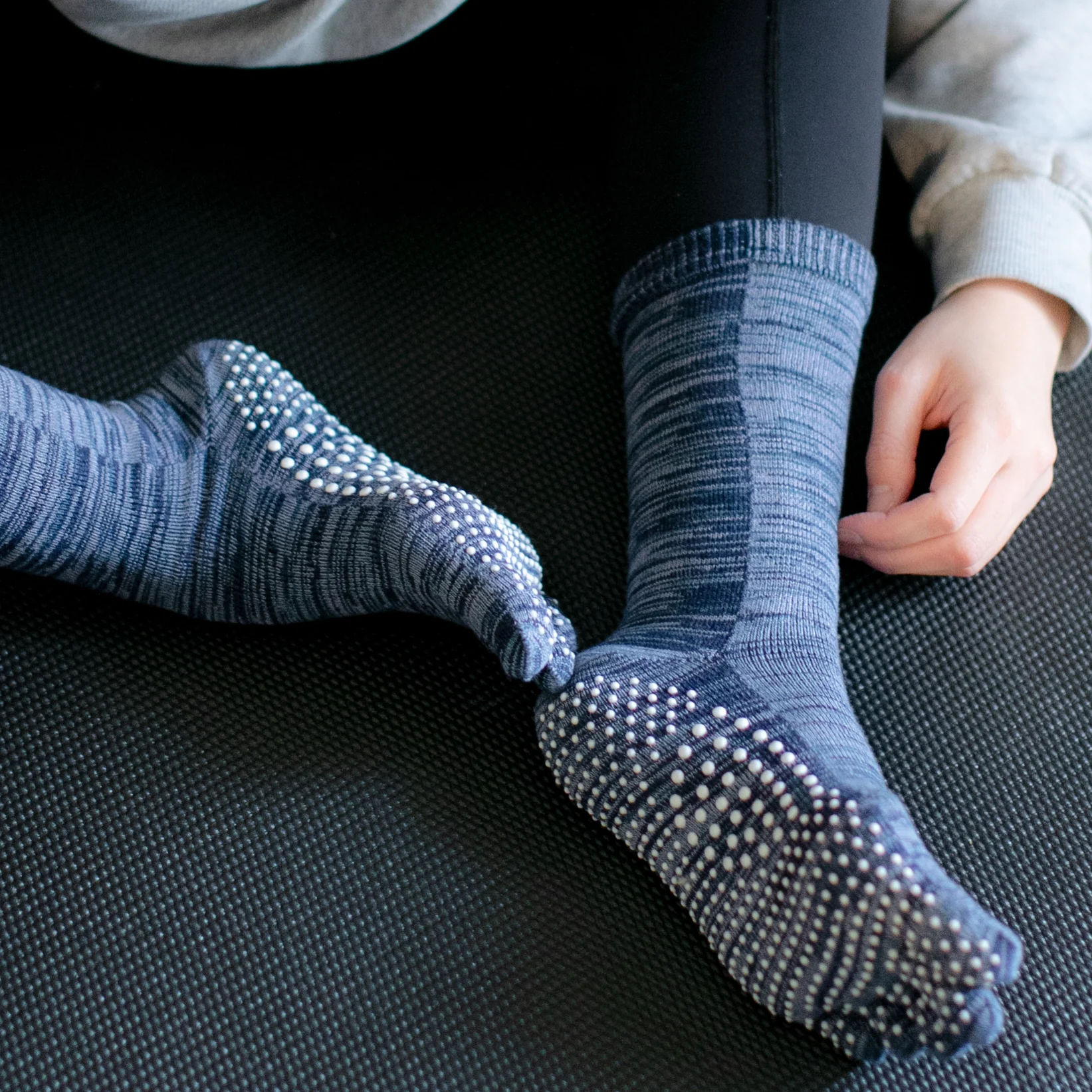 Reflexology Cotton Toe Crew Socks - Image 8